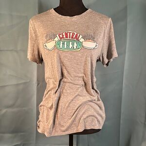 Official Friends TV Show Central Perk Gray Short Sleeve Ultrasoft Tee - M
